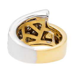 Bague en or jaune, or blanc et diamant - Castafiore