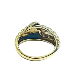 Bague en or jaune, or blanc et diamants - Castafiore