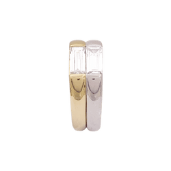 Bague en or jaune, or blanc et diamants - Castafiore