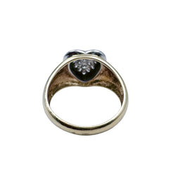 Bague en or jaune, or blanc et diamants - Castafiore