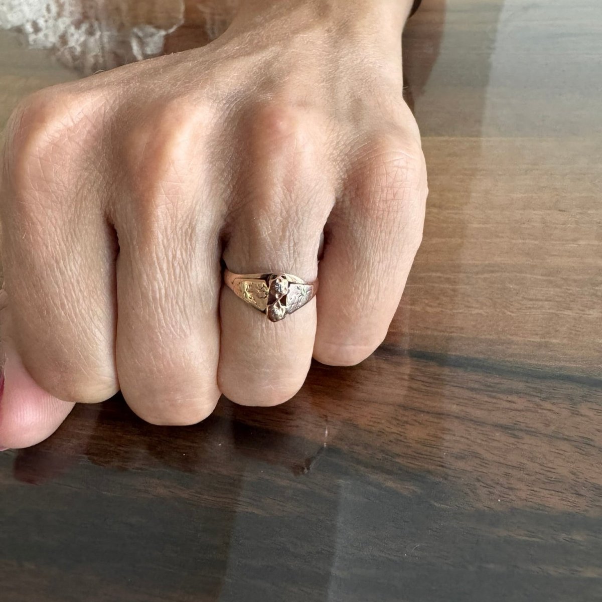 Bague en or jaune, or rose, et or blanc - Castafiore