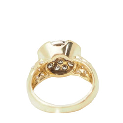 Bague en or jaune pavage de diamants - Castafiore