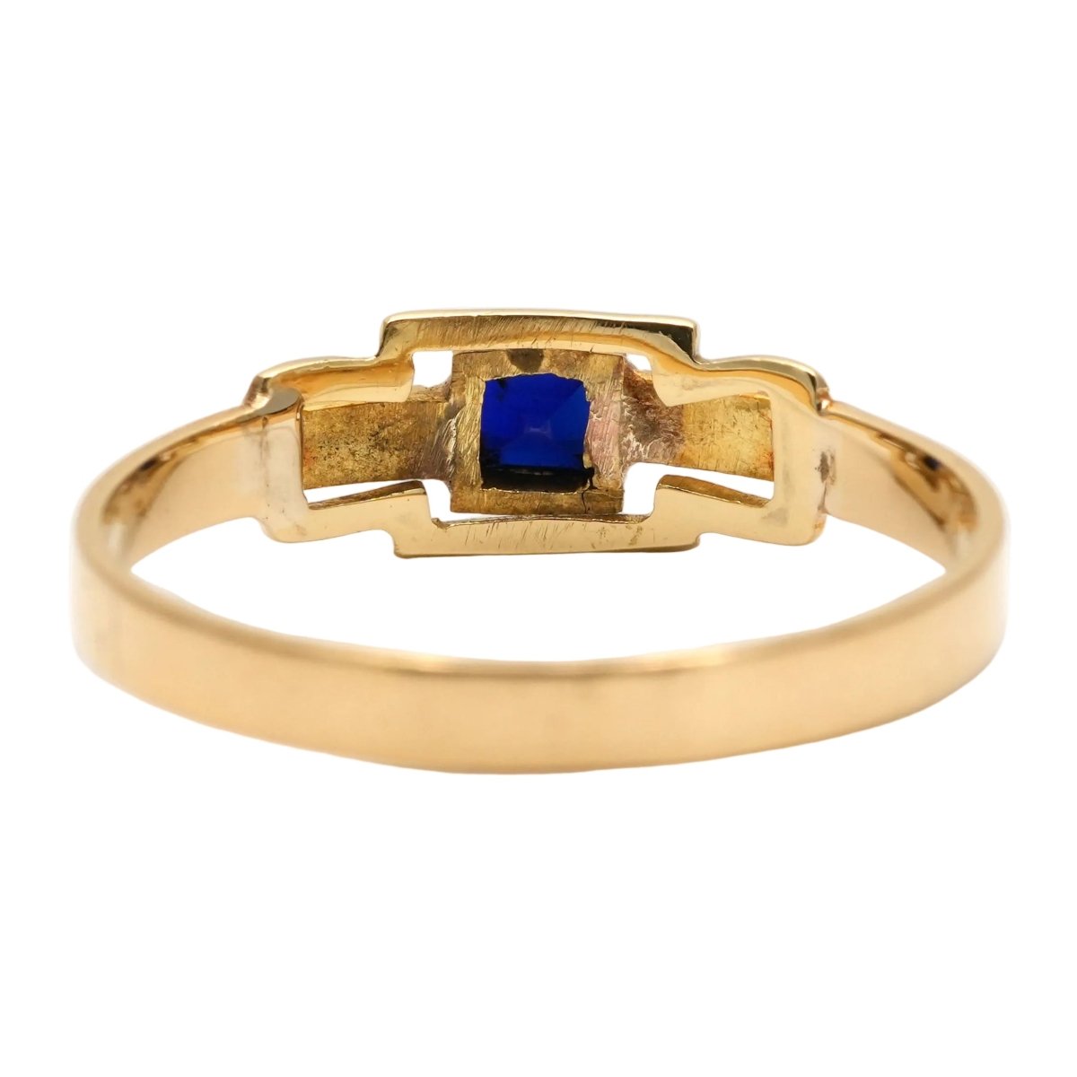 Bague en or jaune, perles et saphirs - Castafiore