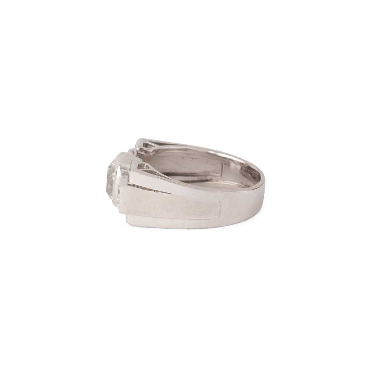 Bague en or jaune, platine et diamants - Castafiore