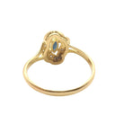 Bague en or jaune, saphir et diamants - Castafiore