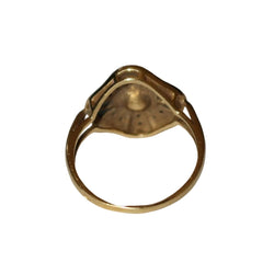 Bague en or jaune, saphirs, perle et diamants - Castafiore