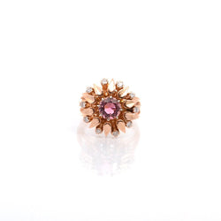 Bague en or jaune, tourmaline et diamants - Castafiore