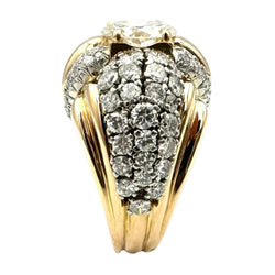 Bague en or, platine et diamants - Castafiore
