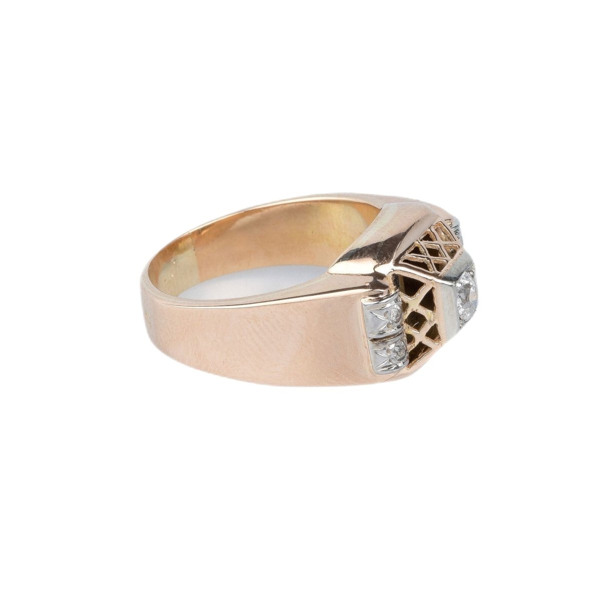 Bague en or rose 18 cts