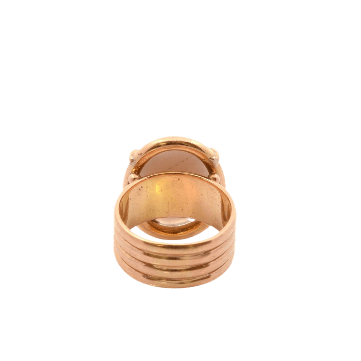 Bague en or rose, camée et agate - Castafiore