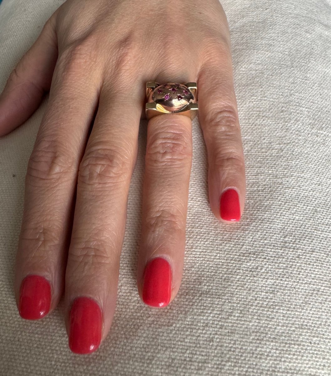 Bague en or rose Constellation - Castafiore