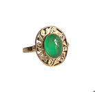 Bague en or rose et chrysoprase - Castafiore