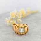 Bague en or rose et diamant - Castafiore