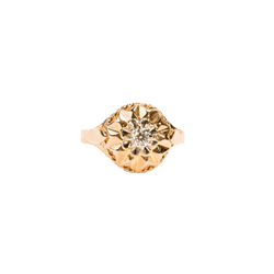 Bague en or rose et diamant - Castafiore
