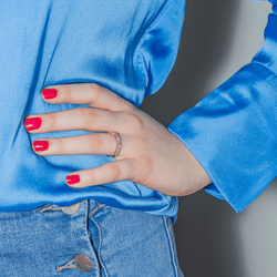 Bague en or rose et diamants - Castafiore