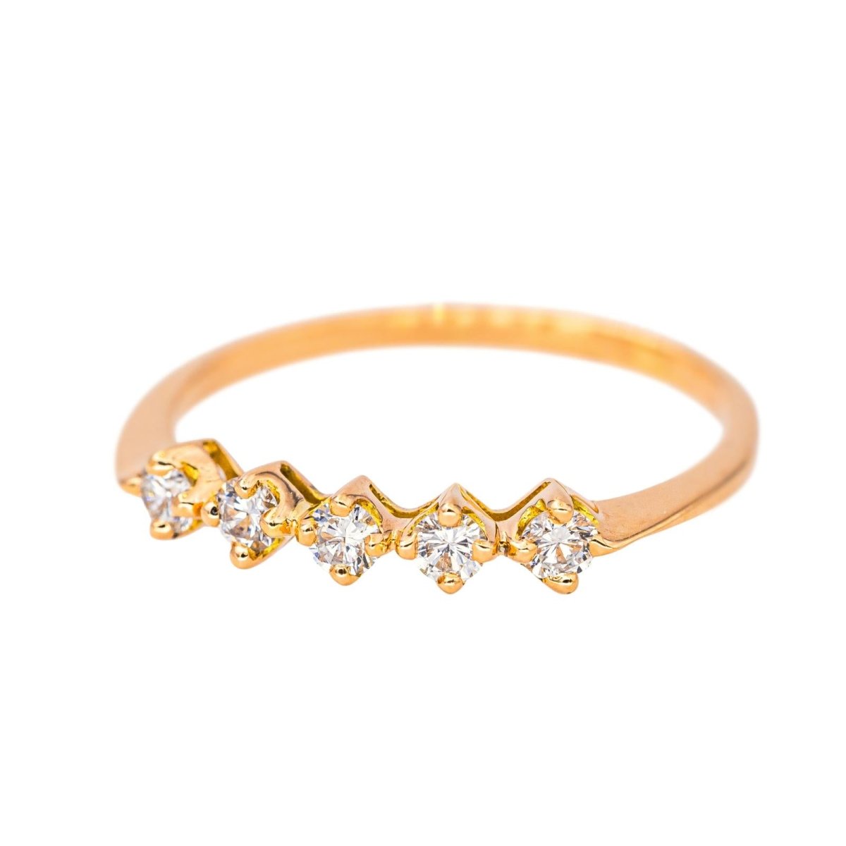 Bague en or rose et diamants - Castafiore