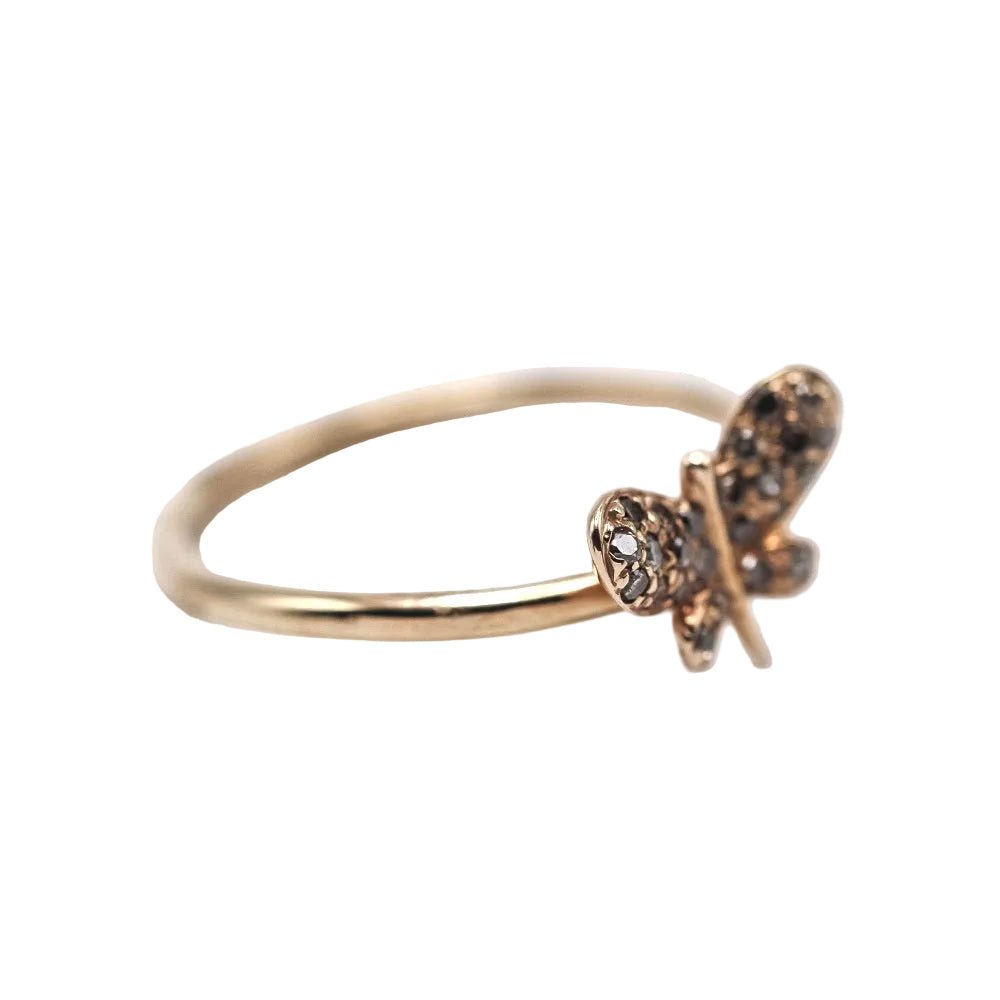 Bague en or rose et diamants - Castafiore