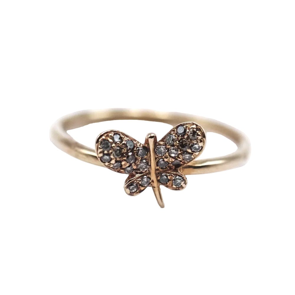 Bague en or rose et diamants - Castafiore