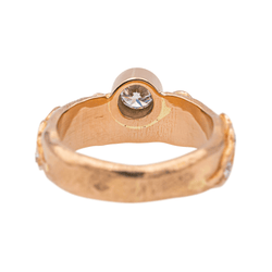 Bague en or rose et diamants - Castafiore