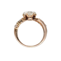 Bague en or rose et diamants - Castafiore