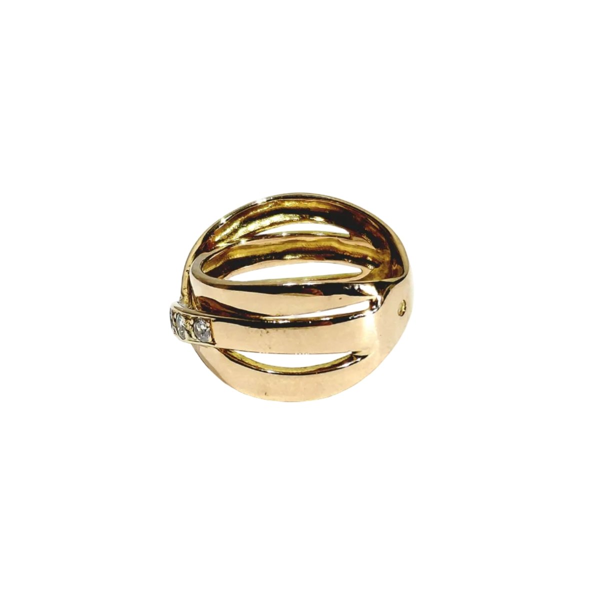 Bague en or rose et diamants - Castafiore