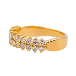 Bague en or rose et diamants - Castafiore