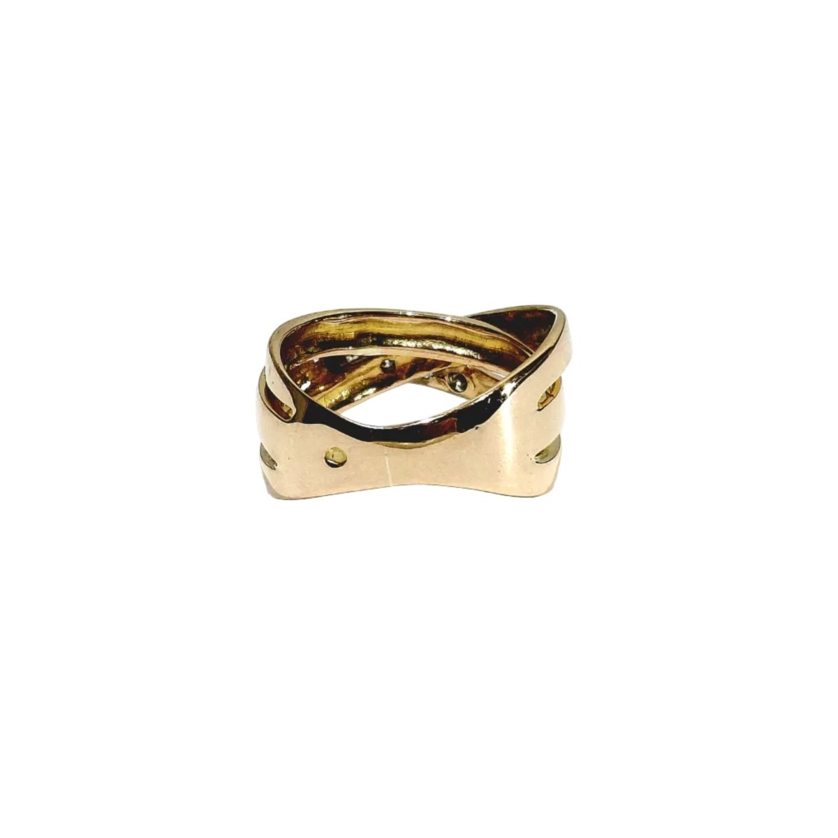 Bague en or rose et diamants - Castafiore