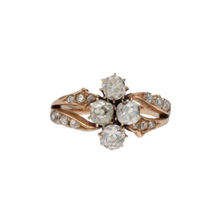 Bague en or rose et diamants - Castafiore