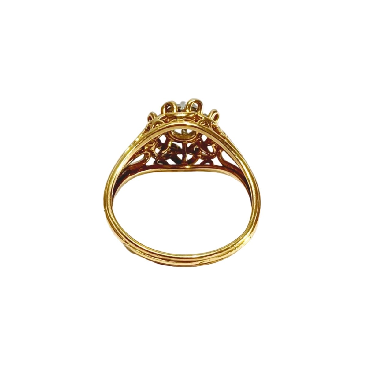 Bague en or rose et diamants - Castafiore