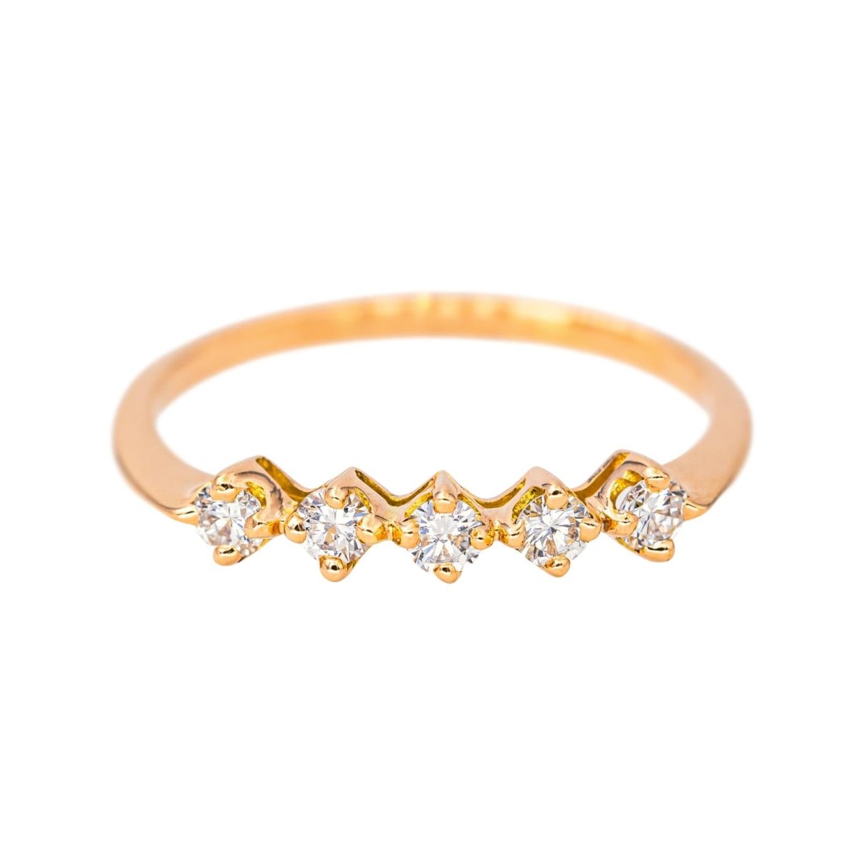 Bague en or rose et diamants - Castafiore