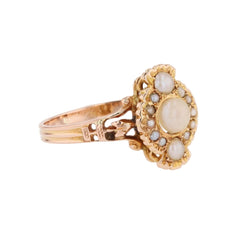 Bague en or rose et perles - Castafiore