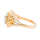 Bague en or rose, platine et diamant - Castafiore