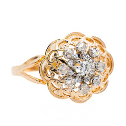 Bague en or rose, platine et diamant - Castafiore