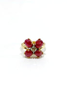 Bague En Or, Rubis Et Diamants - Castafiore