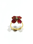 Bague En Or, Rubis Et Diamants - Castafiore