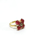 Bague En Or, Rubis Et Diamants - Castafiore