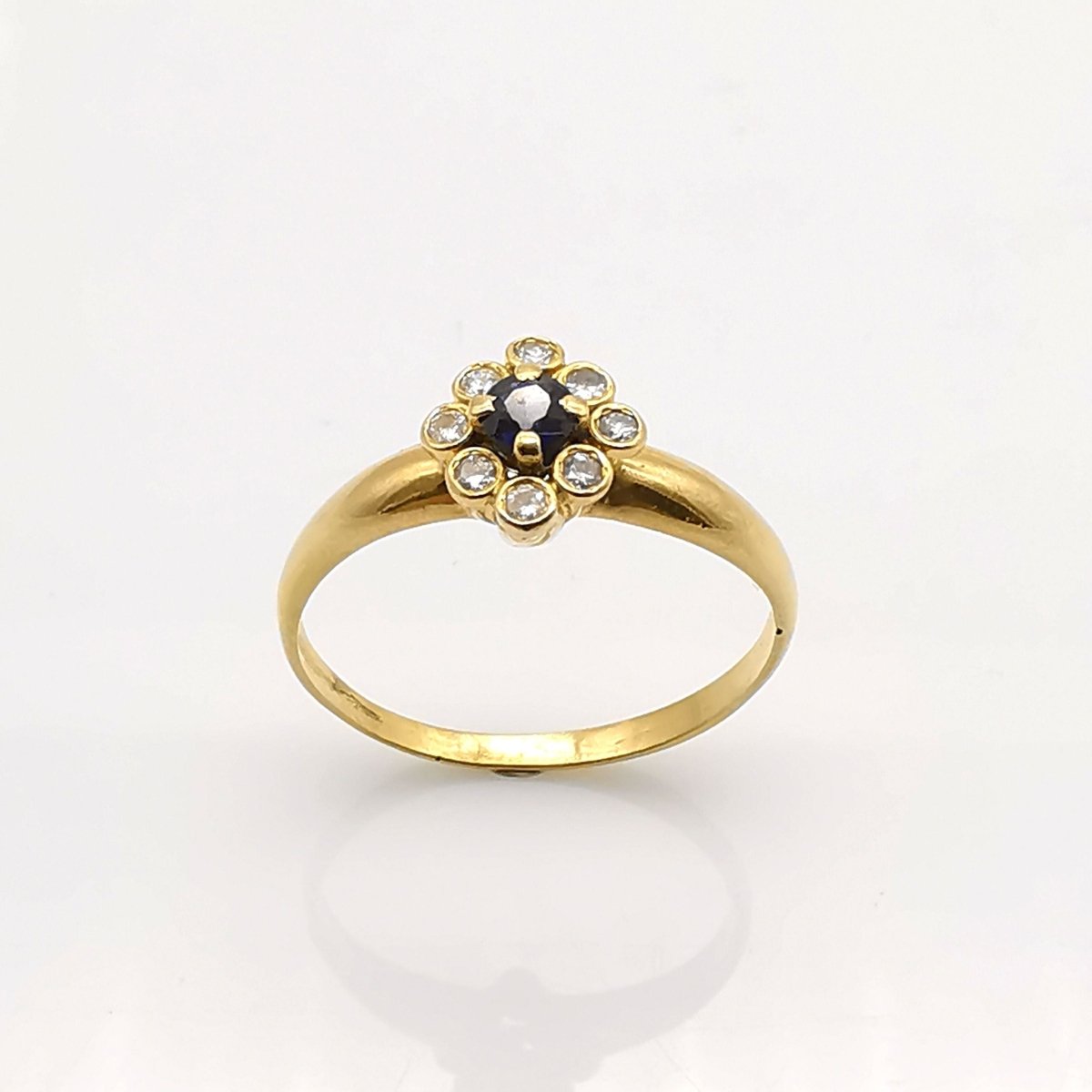 Bague en or saphir et diamants - Castafiore