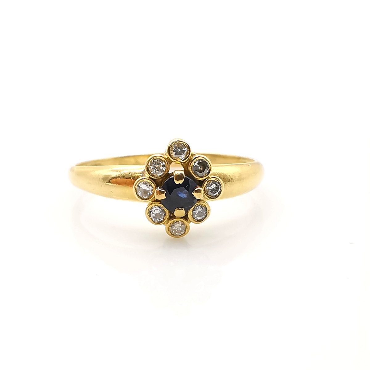 Bague en or saphir et diamants - Castafiore