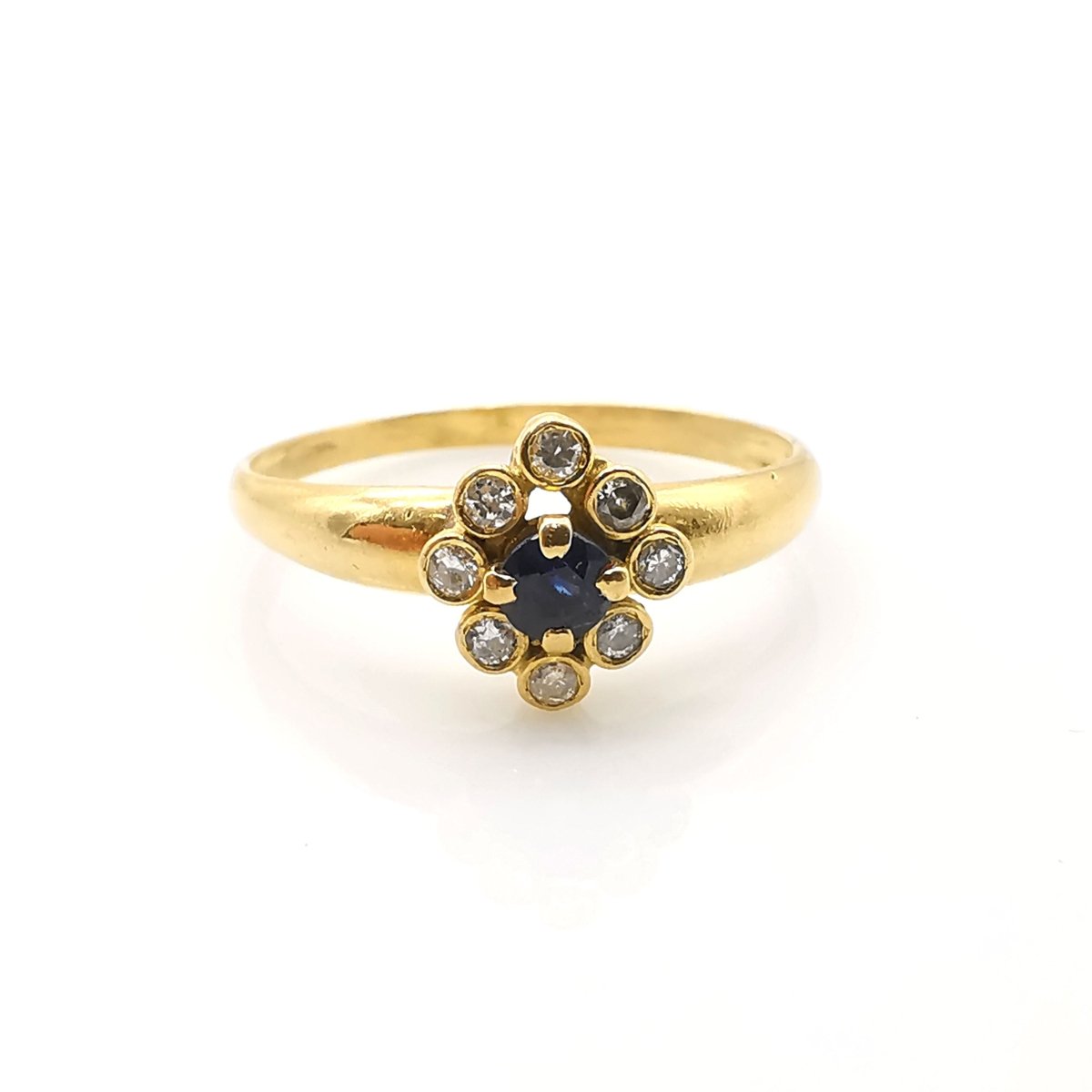 Bague en or saphir et diamants - Castafiore