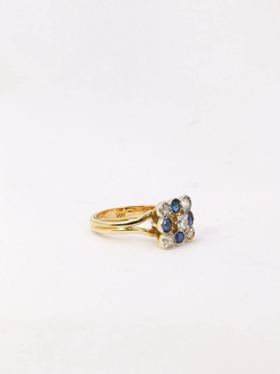 Bague en or, saphirs et diamants - Castafiore