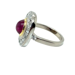 Bague en ors de couleurs et rubis - Castafiore