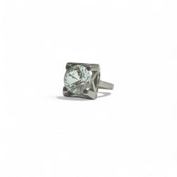 Bague en platine et aigue-marine - Castafiore