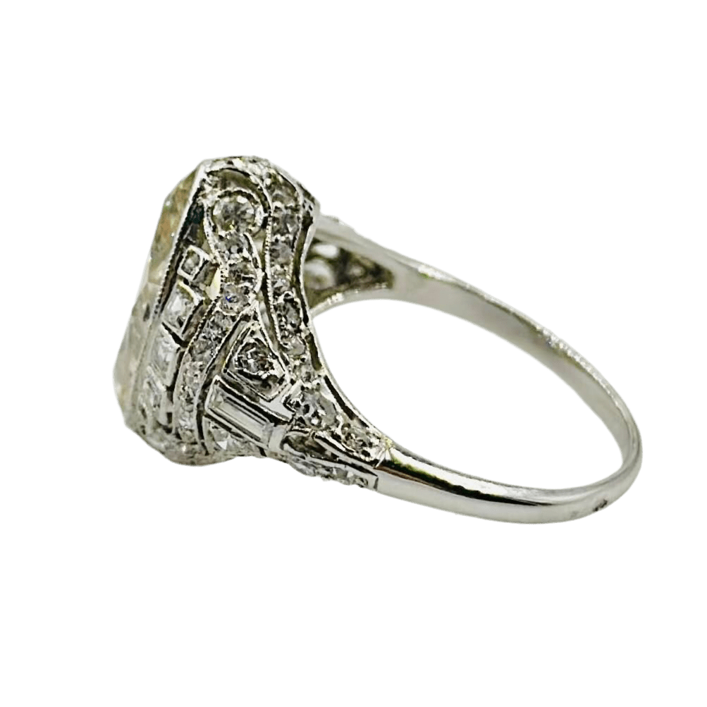 Bague en platine et diamant - Castafiore
