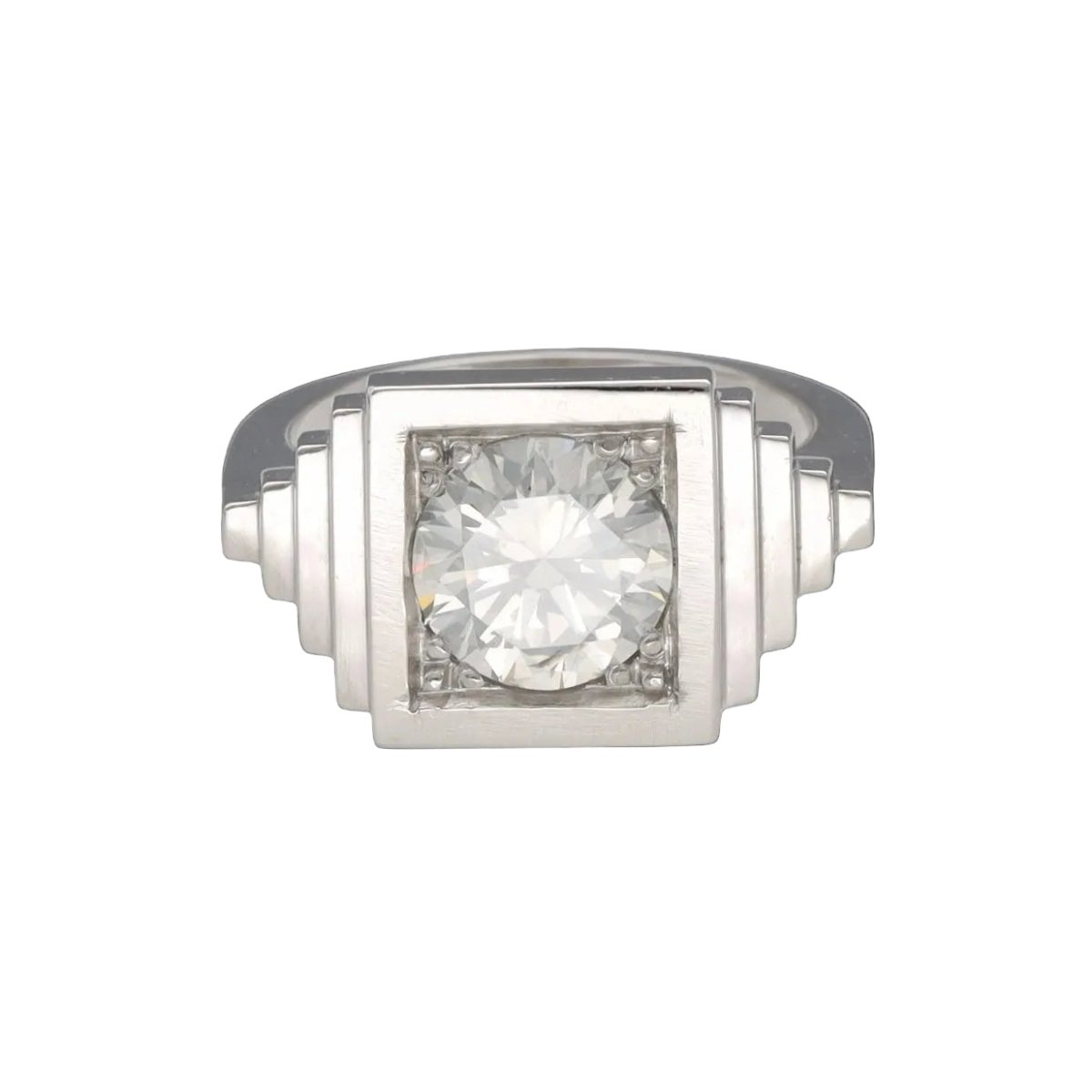 Bague en platine et diamant - Castafiore