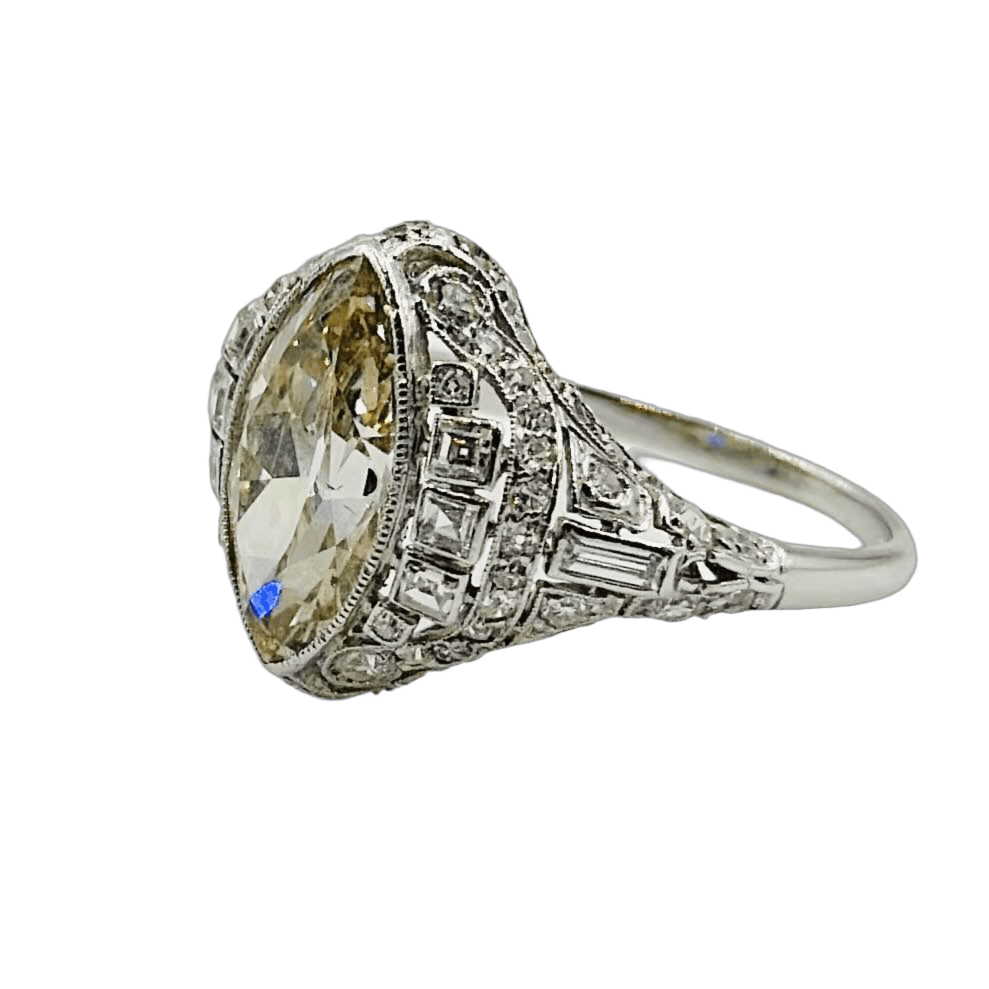 Bague en platine et diamant - Castafiore
