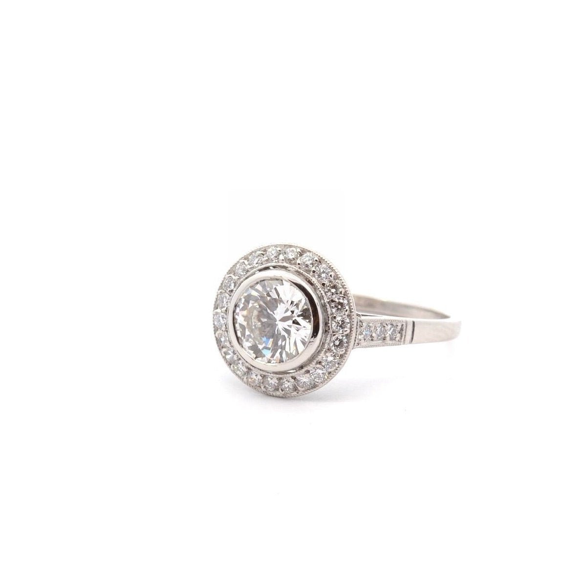 Bague en platine et diamants - Castafiore