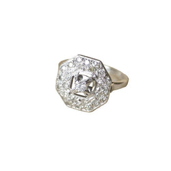 Bague en platine et diamants - Castafiore