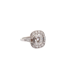 Bague en platine et diamants - Castafiore