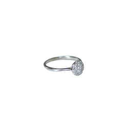 Bague en platine et diamants - Castafiore