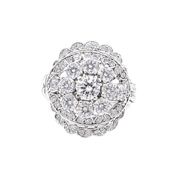 Bague en platine et diamants - Castafiore